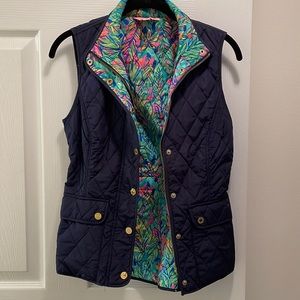 Navy Quilted Vest